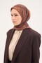وشاح تينسل مونار بنمط عثماني بني غامق 90×90 - 3