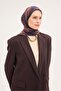 وشاح تينسل مونار بنمط عثماني أزرق داكن 90×90