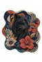 Sdt Traditional Patterned Keep Off Written Modern Woven Base Decorative Carpet Sdtamor2091