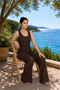 V-Neck Bubble Vest Casual Set - 3