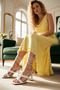Women's Classic Thin Heeled Shoes Square Toe Lacing Detailed Faux Leather Summer Collection Daily Comfortable - 4