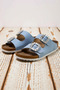 Women's Nubuck Double Buckle Flat Heeled Slippers Comfortable Daily Shoes Modern Stylish Comfortable Elegant Seasonal