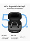 P31i Kulak İçi Bluetooth Kulaklık, Gerçek Zamanlı Uyarlanabilir Gürültü Engelleme, Siyah - D1202 - 4