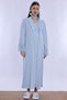 Pajama Set for Pregnant and Postpartum Women with Nursing Cover Effortt - Blue - 3