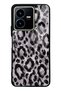 Vivo Y35 Gray Leopard Design Glossy Phone Case