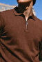 Men's Fashion Trend Coffee Polo Collar T-Shirt - 5