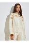 Cream Printed Shirt and Wide Leg Pants Set - 2