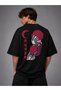 Demon Slayer Akaza Printed Oversize Unisex T-Shirt |   Anime Themed Streetwear T-Shirt