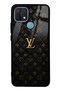 Oppo A15 Black Gold Lv Design Glossy Phone Case