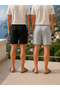 Men's Shorts, Black Shorts, Gray Shorts, 2 Thread Count, Plus Size, Sports Shorts, Oversize, Lace-Up, Casual Shorts - 2