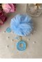 O Harf Vip Turquoise Glitter Charm&Keychain [with Pompom Option]