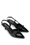 Women's Genuine Leather Black Patent Leather High Heels - 2