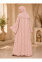 Premium Pink Abaya for Women – Modest Islamic Wear, Flowing Batwing Sleeves, Elegant Everyday & Occasion Dress - 3