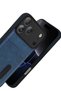 Shopilke iPhone 17 Pro Leather Case with Sara Business Card Holder (200115) - Navy Blue - 3
