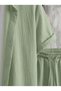 Men's Green Short Sleeve Shirt and Shorts Wrinkled Crinkle Set - 4