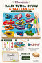 Fishing & Writing Board - Stringing Game Large Size (Pen Included) Erasable Writing Board Educational Wooden Children's Baby Toy - 2