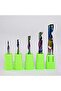 Premium 1-Flute Solid Carbide End Mill 3.175*3*8 Upcut Spiral CNC Router Bit AlTiN Coated - 3