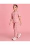 Girls Pink Printed T Shirt And Trouser Set - 6