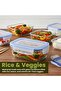 Glass Food Storage Containers with Locking Lids (Set of 6) - 6