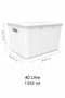 3-Piece Decorative Storage Box - Bathroom Kitchen Organizer with Lid, In-Cabinet Organizer 40Lt White - 5