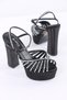 Stone Detailed Women's Platform Evening Dress Shoes - 2