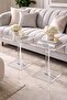Deco Acrylic square serving table, unique plexi design for your home or office,38x38x53 cm, (Modern, ET009) - 3