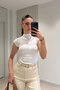 White Pink 2-Pack Premium Stand-Up Collar Blouse - White Pink - 3