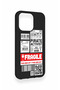 iPhone 13 Pro Compatible Fragile Patterned Silicone Case - 4