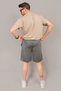 Men's Smoked Pique Fabric Relaxed Fit Double Leg Pockets Bermuda Shorts - 4