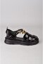Choose c306 genuine leather women's sandal (sole: 3.5 cm) black - 4
