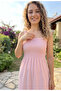 Women's Strappy Chest Gipe Elastic Mini Dress - 4