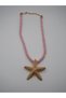 Women's Gold Starfish Figured Rope Cord Necklace Summer Trend Necklace - 3