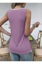 Women's asymmetrical viscose blouse with straps, front button closure, and two-tone detailing. - 3