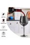 Wine Glasses Set of 4, 18oz Stainless Steel, Unbreakable & Portable Stemmed Metal Wine Glass - 4