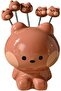 Fruit Forks, Dessert Forks, Stainless Steel Fruit Fork Storage Jar Set, Creative Cute Animal Fruit Sticks