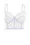 Fashion 2500 Lace Padless Bustier Bra Ecru