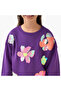Sequin Embellished Sweatshirt with Long Sleeves - 4