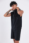 Modal Interlock Hooded Zipper Pocket Men's Sports Vest - 3