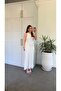 Mini Jacquard Slit Dress Ecru - 2