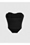 Saten Bow Tie Detail Lady Bustier - 2