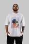 For Dog Lovers 24 Front Dog Print White Oversize T-Shirt 100% Cotton Unisex Dog Lover Premium Design - 6