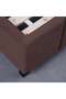 OLYMPIA BASE VELVET BROWN 140X200 CM - 4