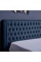 NEPTUNE HEADBOARD CHANEL NAVY BLUE L-150 : H-125 CM - 2