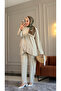 6527 - Stylish Comfortable Vortex Fabric Casual Women's Set with Cross Design Detail - 3