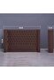 NEPTUNE HEADBOARD VELVET BROWN L-140 : H-125 CM - 5