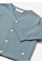 Baby Boy V-Neck Knitted Cardigan Ocean Green 1310 - 4