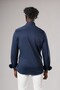 Regular Fit Cotton Hidden Collar Buttoned Stretch Fabric Summer Shirt - 3
