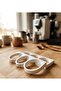 White 3-Compartment Kitchen Roll Holder - Stretch Film, Greaseproof Paper, Aluminum Foil Organizer - 2