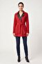 Victoria Women's Black Leather Red Suede Double-Sided Genuine Leather Jacket - 3
