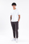 Modal Blend Soft Textured Men's Jogger Sweatpants with Contrast Piping Detail - 2